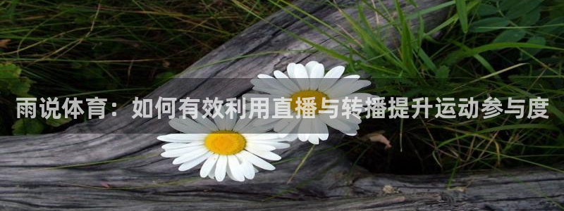 搜球8直播nba直播：雨说体育：如何有效利用直播与转播提升运动参与度